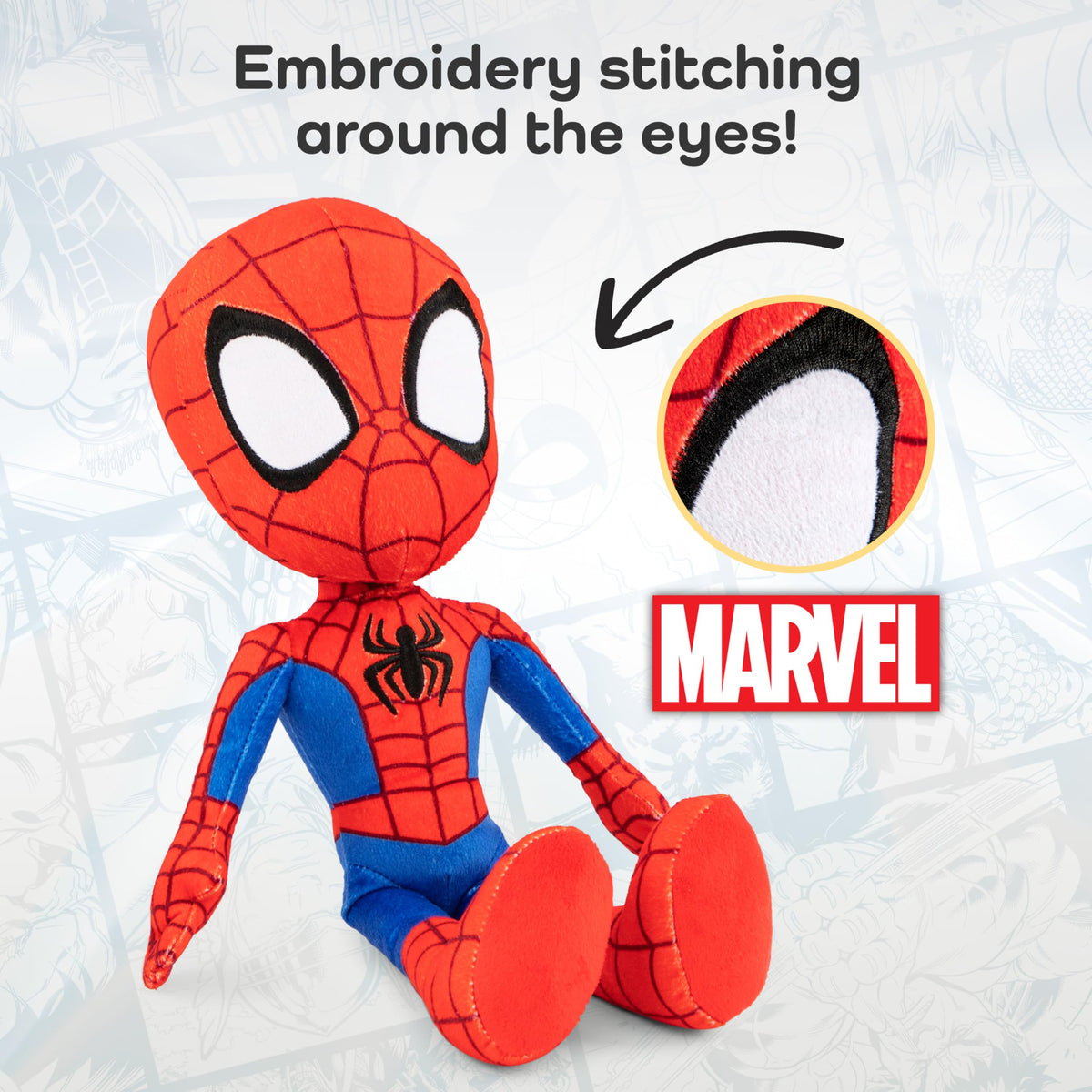 Jay Franco Spidey Pillow Buddy durable plush for playtime