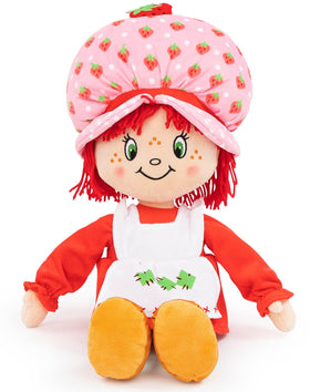 Jay Franco Strawberry Shortcake plush pillow buddy in 18-inch size for cozy cuddles.