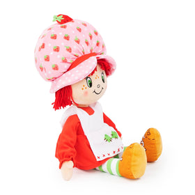 Jay Franco Strawberry Shortcake plush close-up, inviting hugs and playtime.