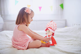 Jay Franco Strawberry Shortcake pillow buddy with soft microfiber fabric for gentle support.