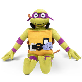 Jay Franco TMNT Donatello plush pillow 26 inches for cozy hugs and travel comfort.