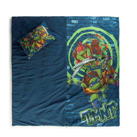 TMNT sleepover setup by Jay Franco keeps kids comfy and organized.