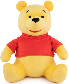 Jay Franco Winnie the Pooh pillow buddy 16-inch plush provides cozy support for car trips and bedtime