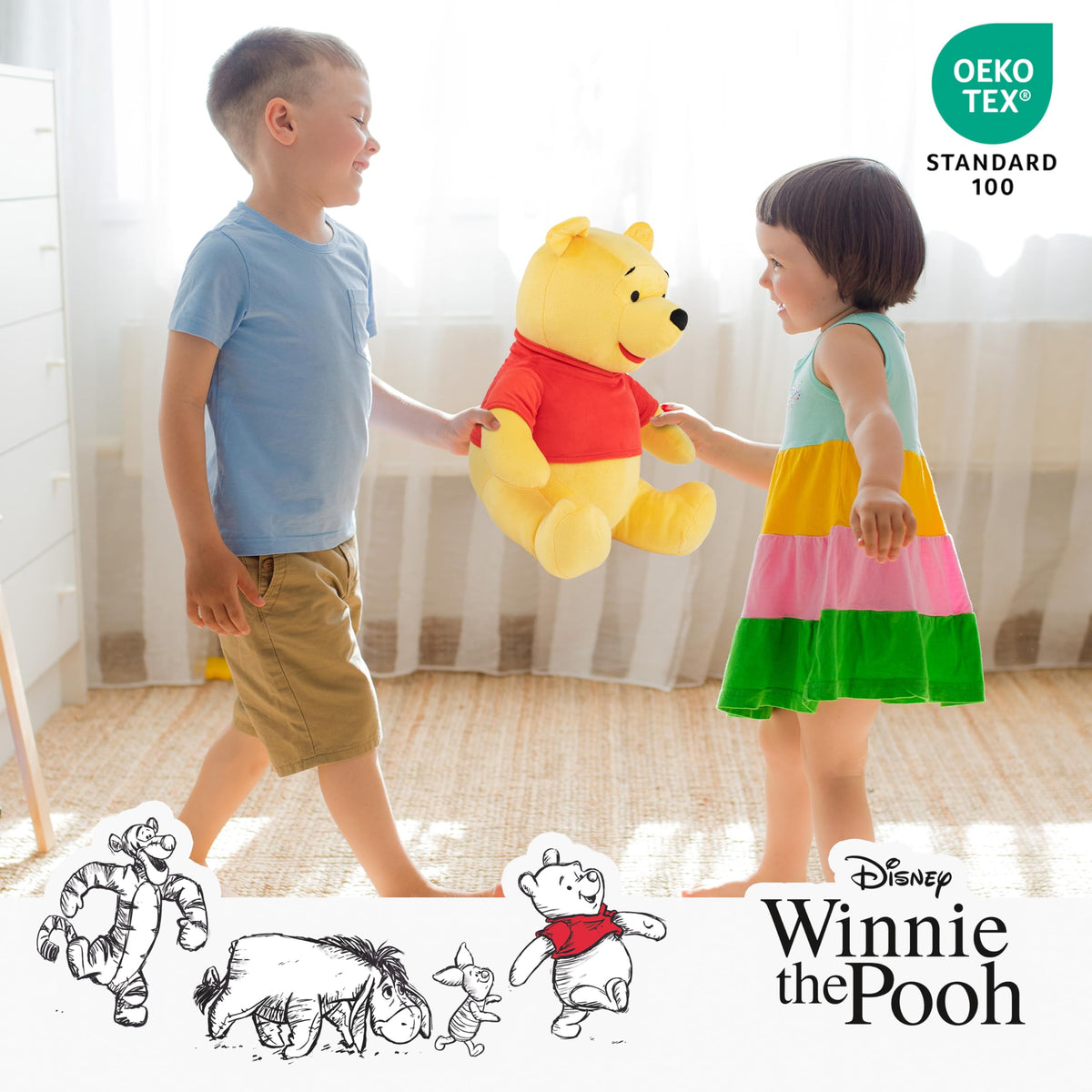 Gift-ready Winnie the Pooh pillow buddy by Jay Franco for collectors and fans