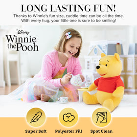 Winnie the Pooh pillow buddy ready for hugs during playtime and naptime
