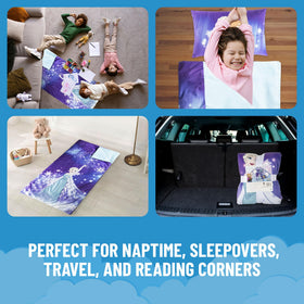 Jay Franco Frozen design adds magical bedtime appeal.
