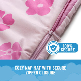 Jay Franco Princess design close-up, vibrant pink princess motif