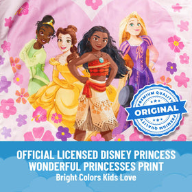 Jay Franco Princess two-piece mat and pillow display for gifting