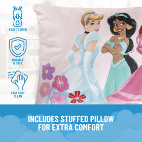 Jay Franco Princess pillow close-up, plush comfort for naps