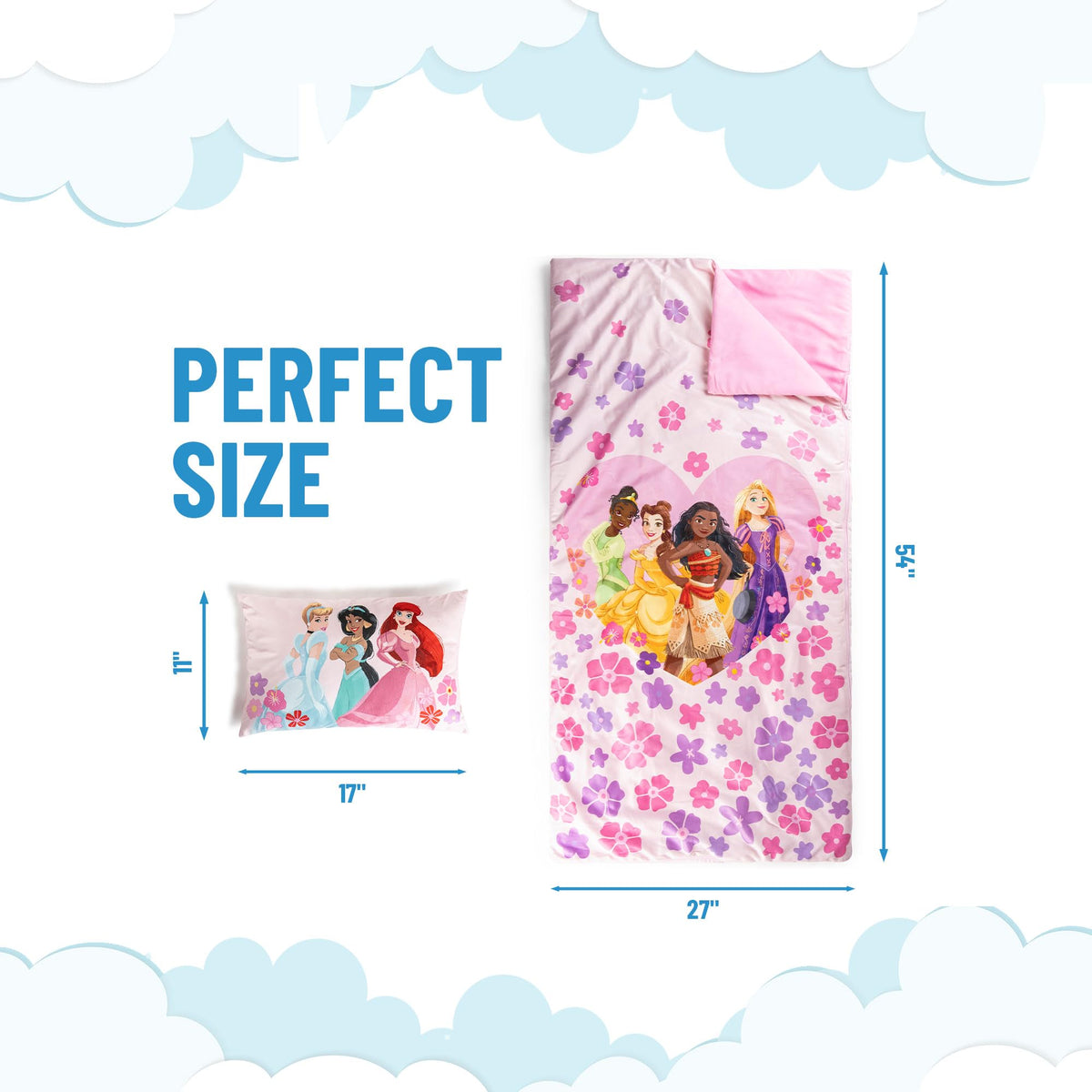 Jay Franco Princess slumber mat flat for cozy nap time