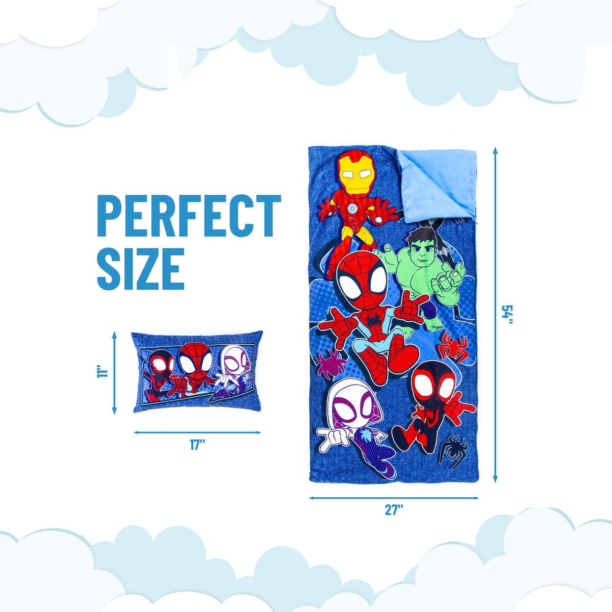 Jay Franco Spidey pillow 17x11 for extra comfort