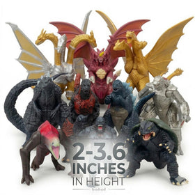 JAYKENIXO dragon vs kong playset perfect for cake toppers and party decorations.