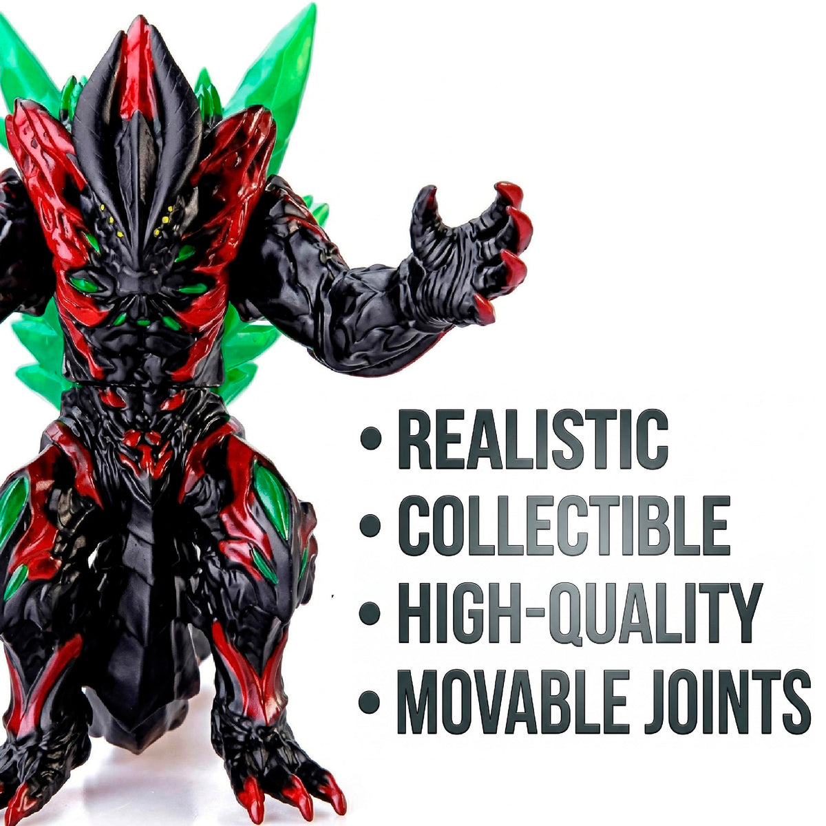 JAYKENIXO Ultra Giant Monster figure articulation points enable dynamic poses.