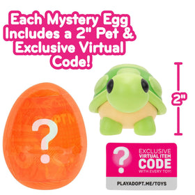 Jazwares Adopt Me mystery egg interior reveals tiny collectible pet