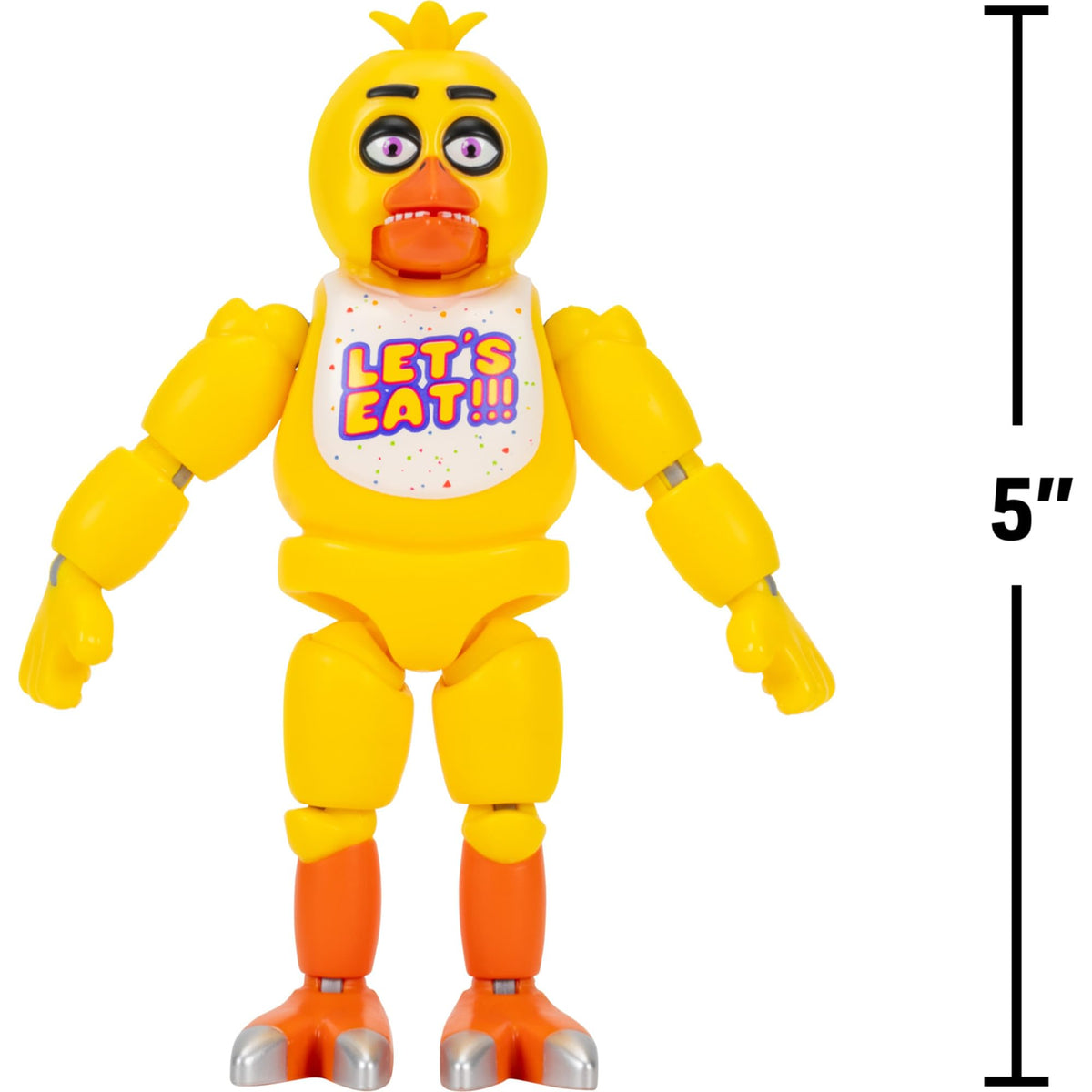 Jazwares Chica glow-in-the-dark eyes create spooky ambience in low light