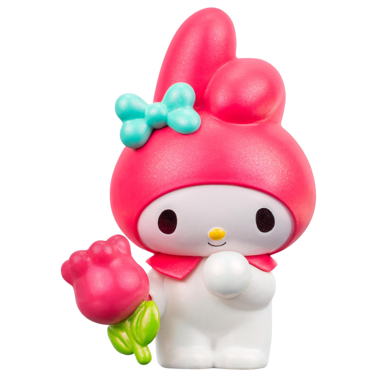 Jazwares Chococat Rainbow Vibes figure with iridescent sheen for display.
