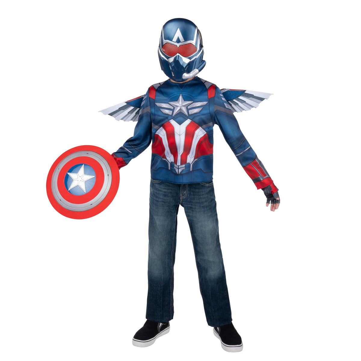 Jazwares Costume Play Captain America shield, 12-inch prop for adventurous battles and display.