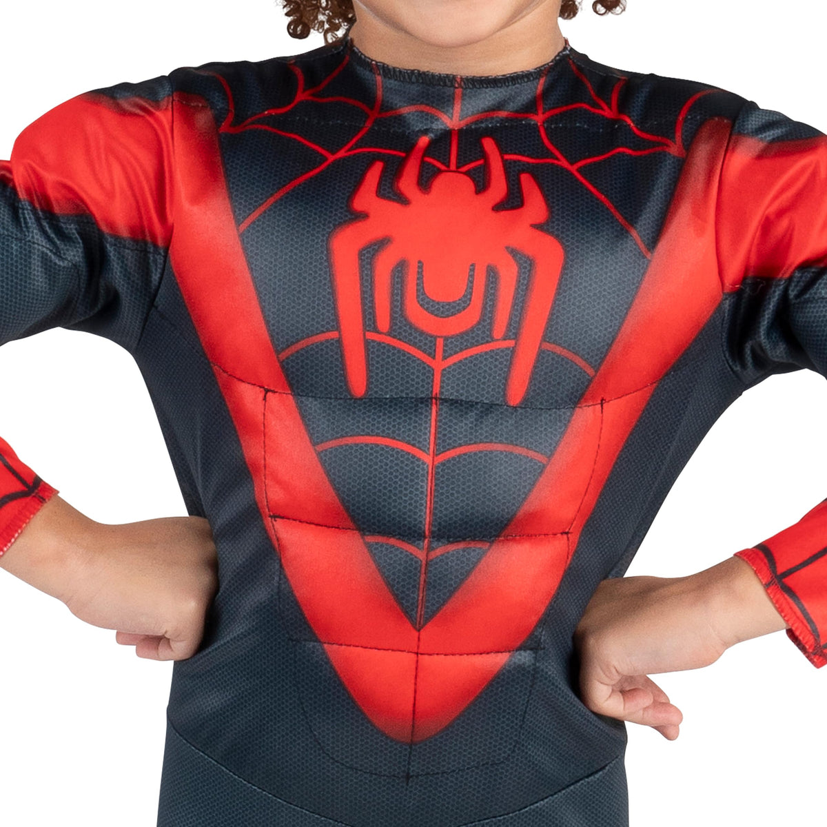Jazwares Costume Play Miles Morales toddler costume mask and boot covers for a complete hero look