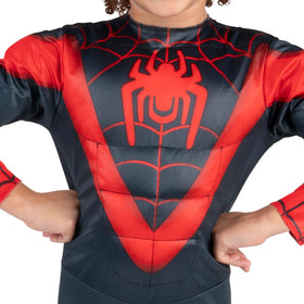 Jazwares Costume Play Miles Morales toddler costume mask and boot covers for a complete hero look