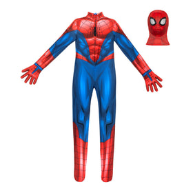 Jazwares Costume Play Spider-Man Zentai fabric texture and vibrant print for authentic hero look.