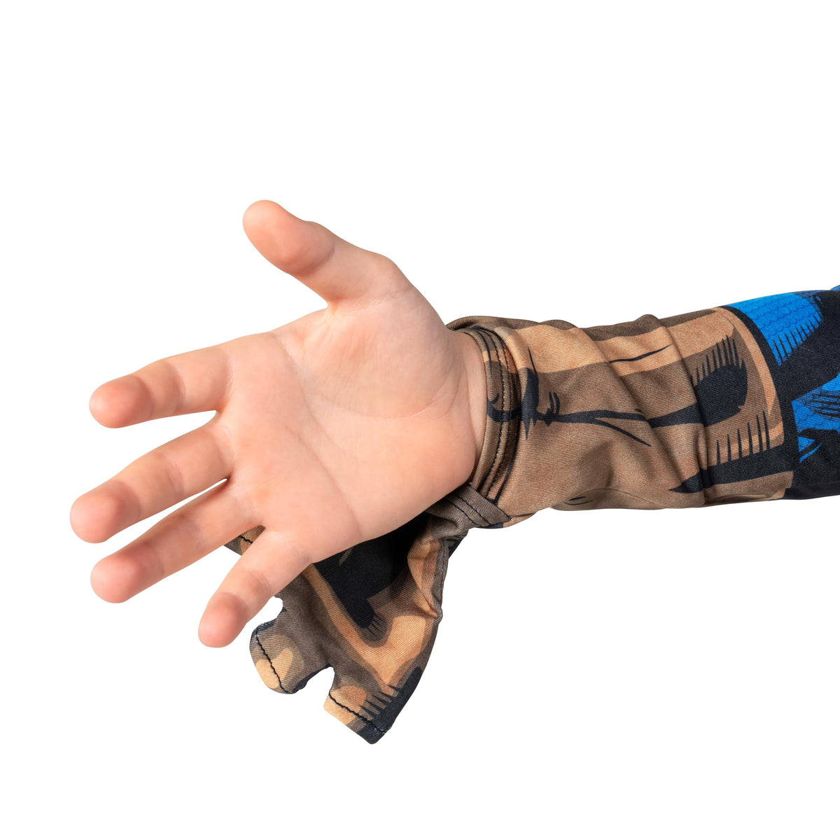 Jazwares Captain America Zentai wrist openings for comfortable movement