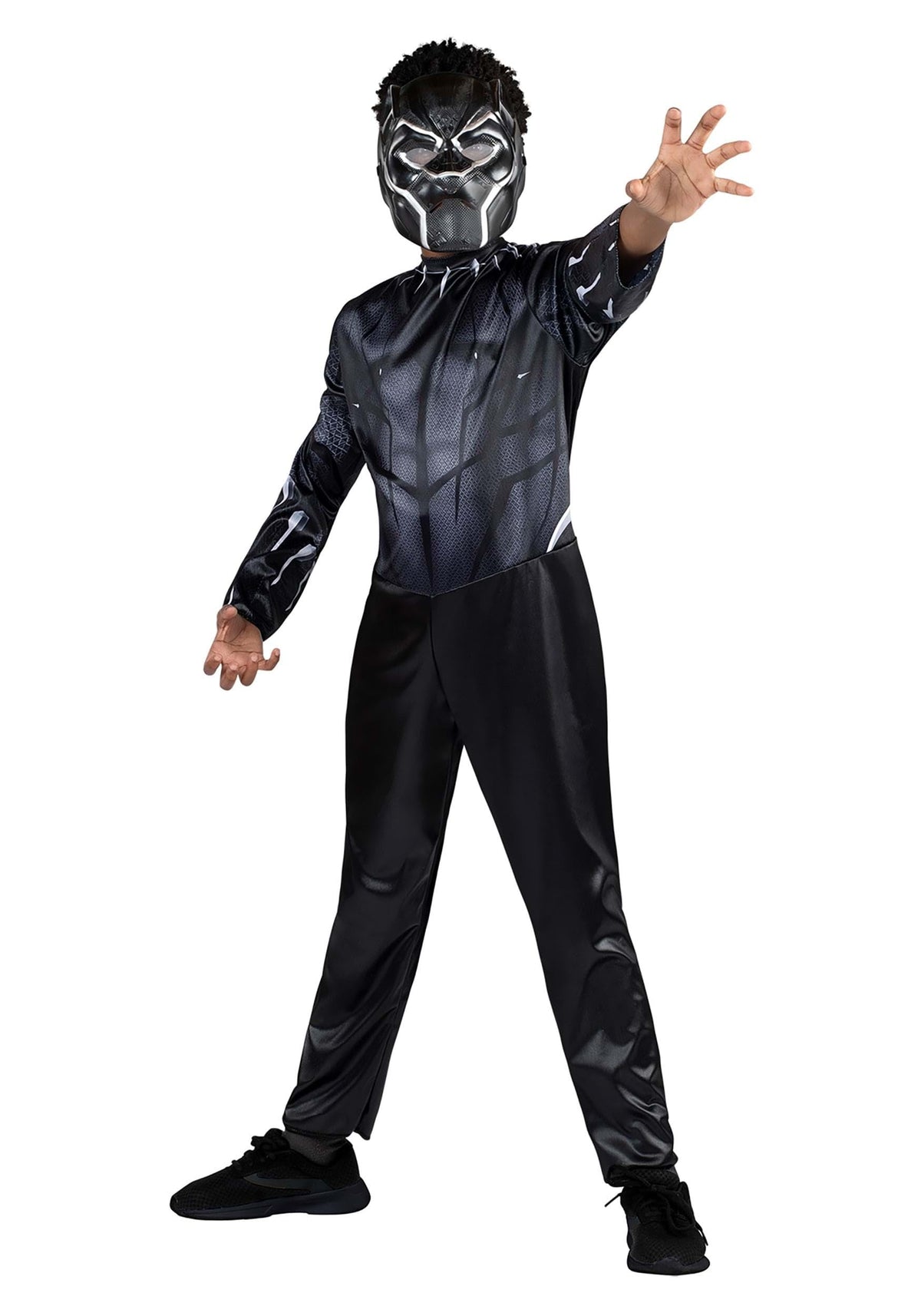 Jazwares Costumes MARVEL Black Panther youth jumpsuit print supports imaginative play.