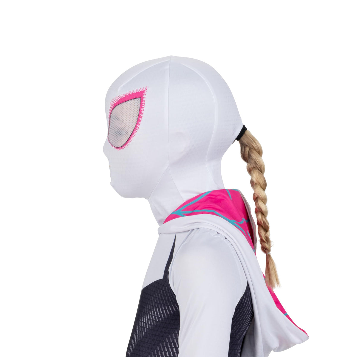 Jazwares Costumes Spider-Gwen mask with ponytail hole for comfortable styling