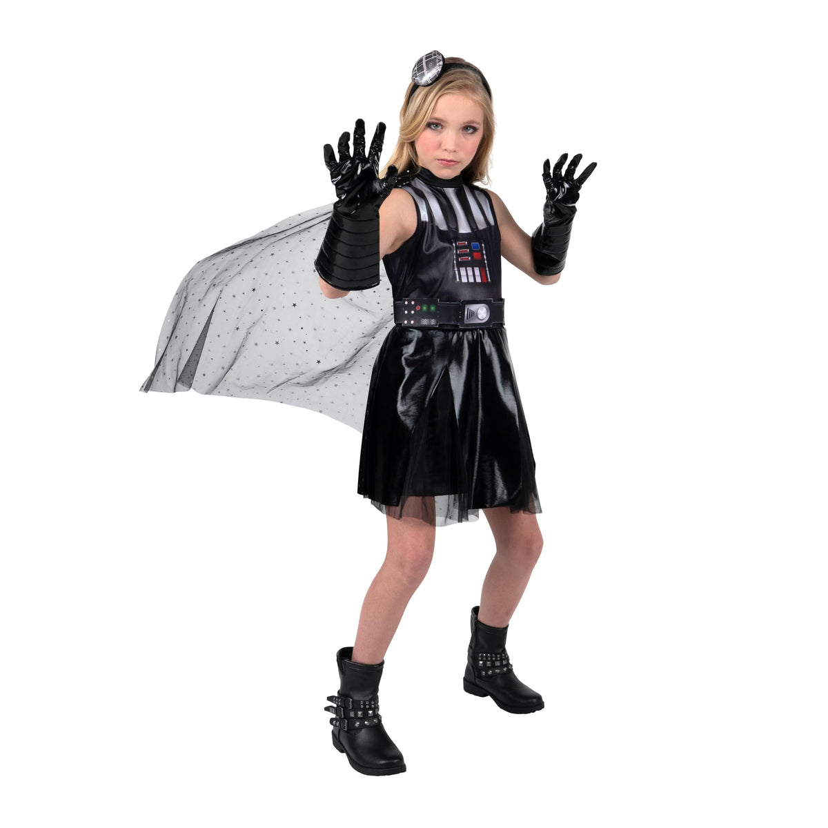 Jazwares Darth Vader dress front view for imaginative play and confident look