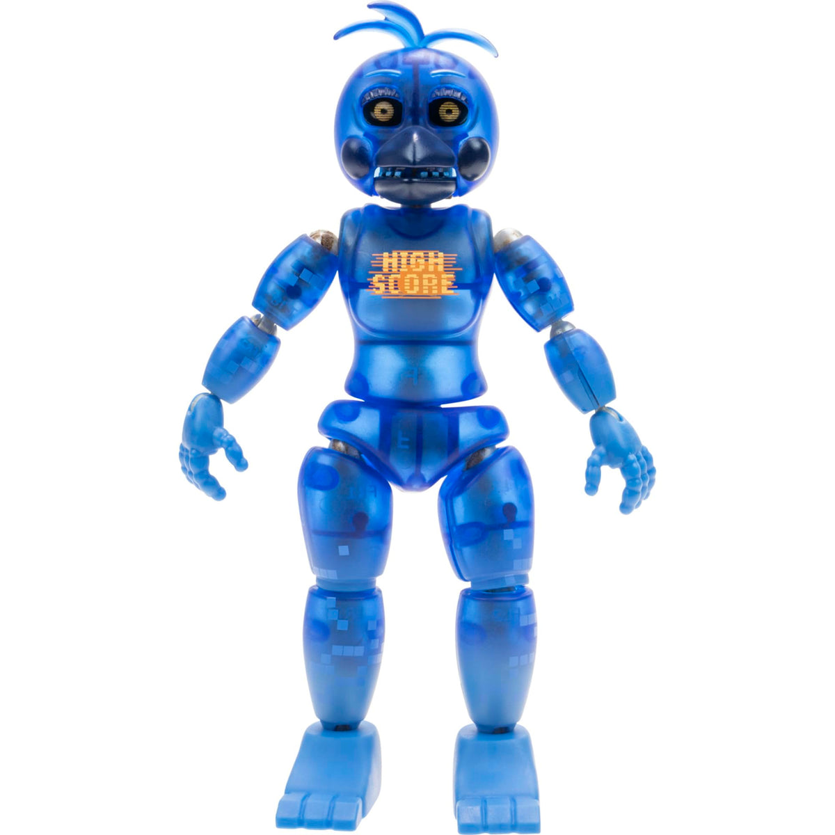 Jazwares Endo-02 with Highscore Chica assembled for dynamic posing.