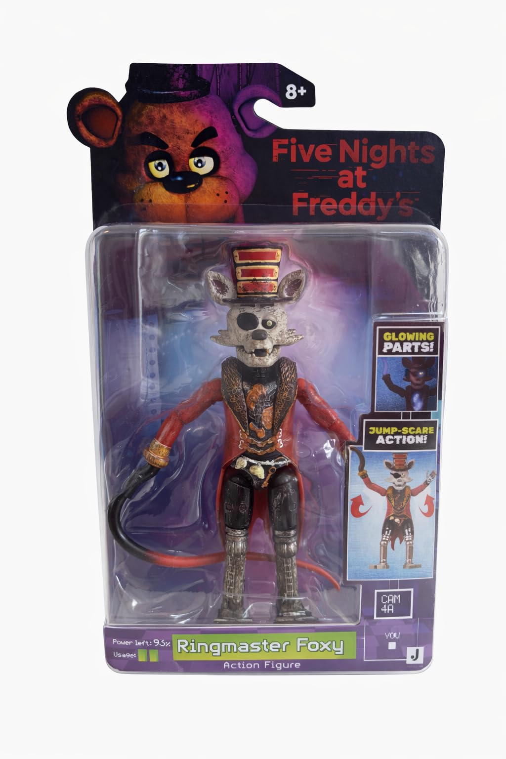 Jazwares FNAF Ringmaster Foxy articulated figure for dynamic posing and display