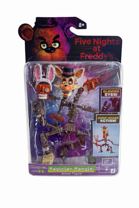 Jazwares Ringmaster Foxy 5-inch figure with glow-in-the-dark eyes for display.