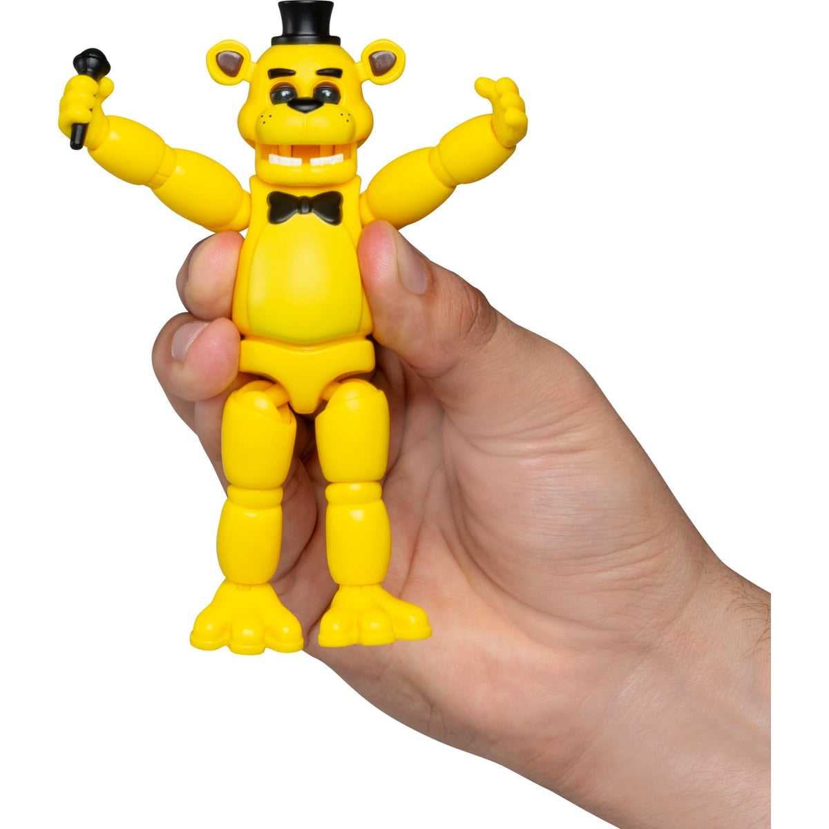 Jazwares Golden Freddy has 10+ articulation points for flexible posing.