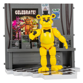 Jazwares Golden Freddy Office Set figure with authentic detailing for display and collection.