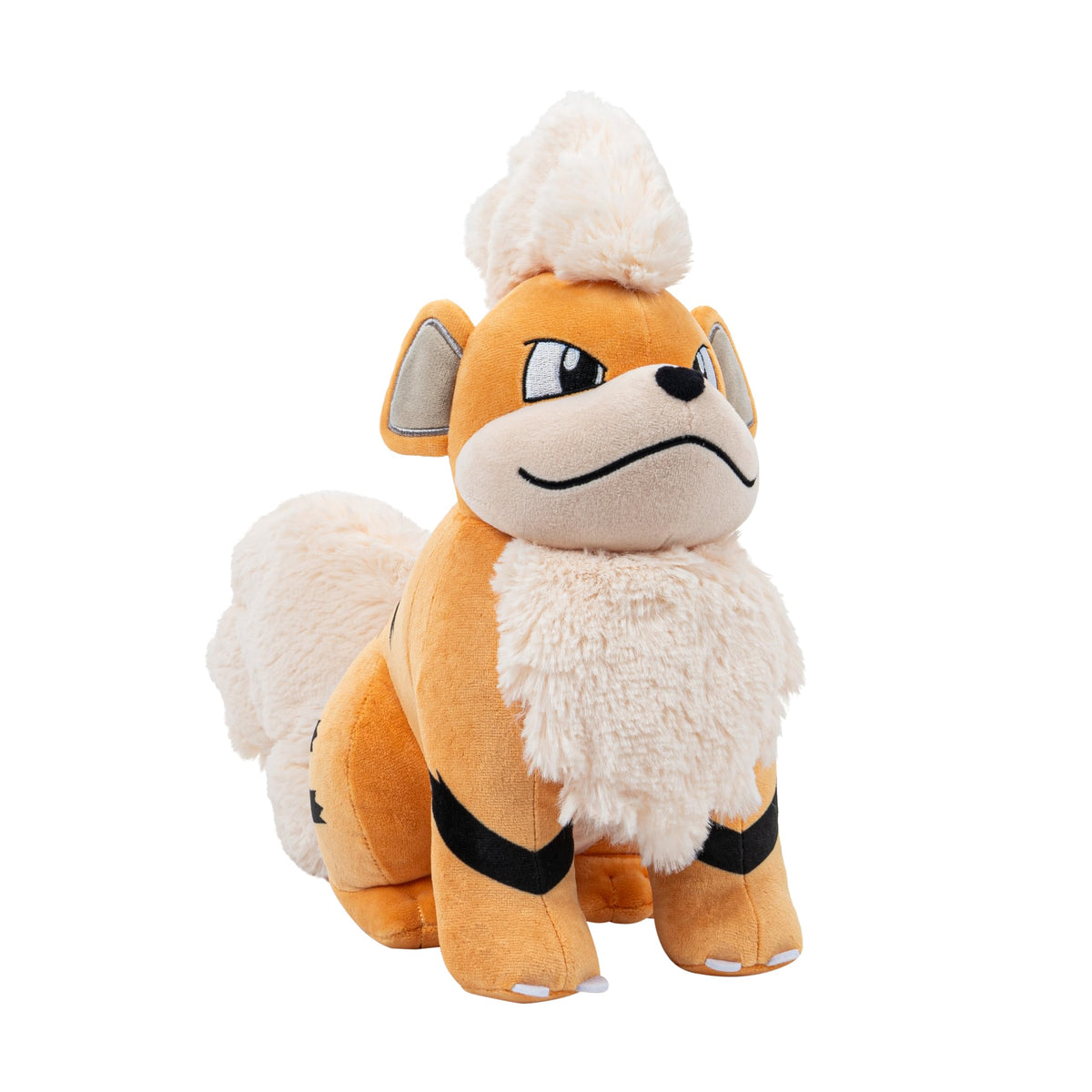 Jazwares Growlithe plush 12-inch front view, cuddly bedtime companion