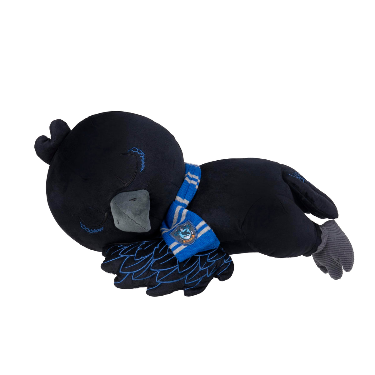 Jazwares Harry Potter Ravenclaw Raven 18-inch sleeping plush for cozy cuddle moments.