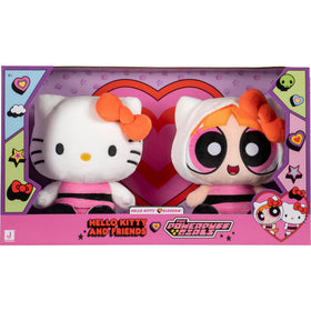 Jazwares Hello Kitty and Blossom plush 8-inch 2-pack, cuddly display piece for shelves or gifting.