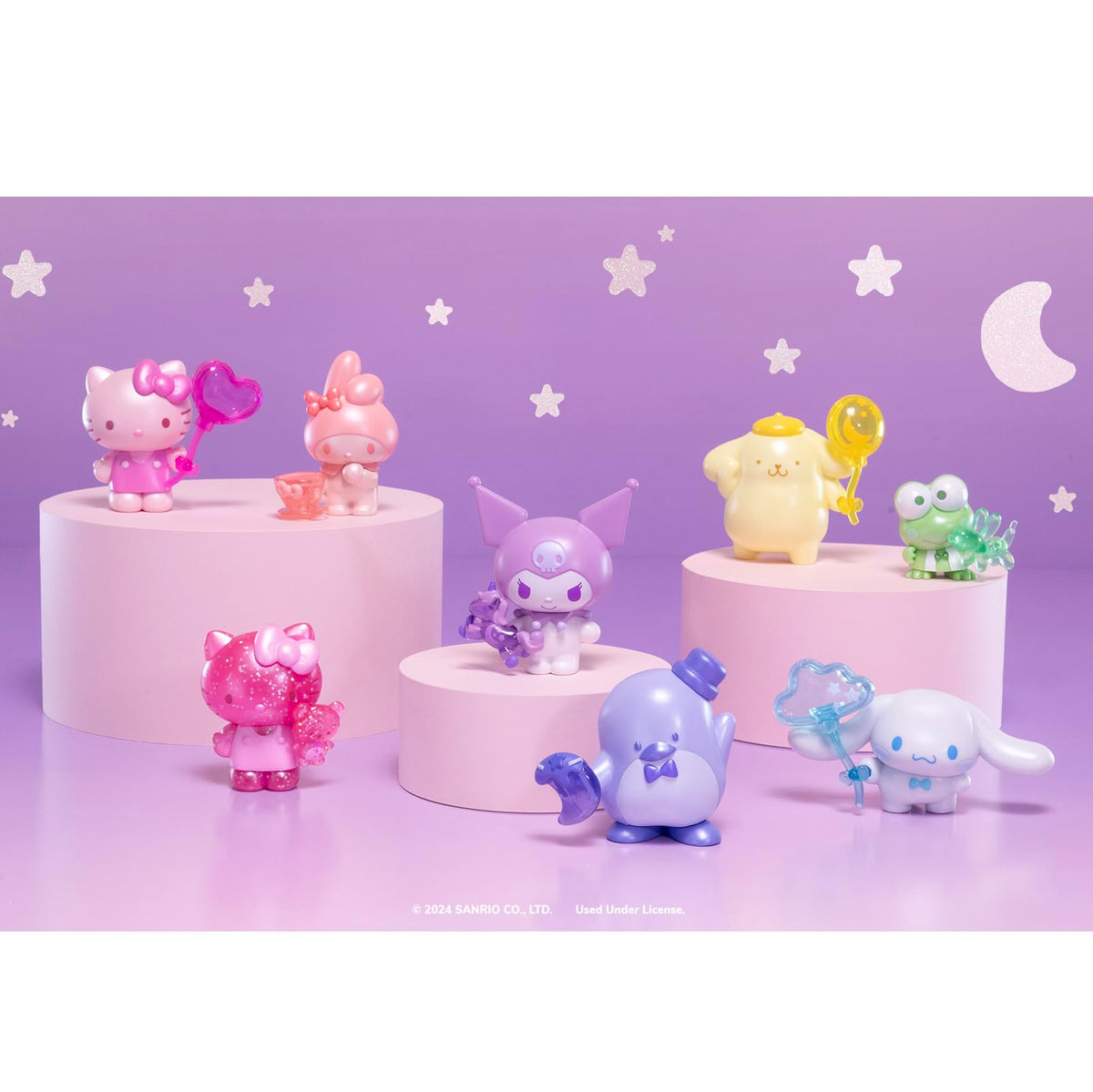 Exclusive pink glitter Hello Kitty figure from Jazwares Dreamland 8-Pack