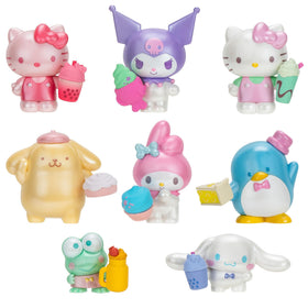 Jazwares Hello Kitty figure with pearlescent finish and mix-and-match accessories