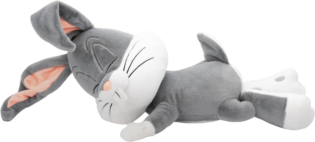 Officially licensed Bugs Bunny plush by Jazwares, giant 18 inches for cozy bedtime stories.