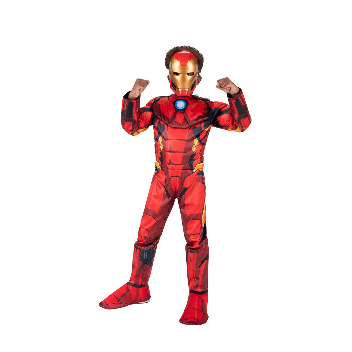 Jazwares Marvel Iron Man Qualux mask in metallic finish completes the hero look