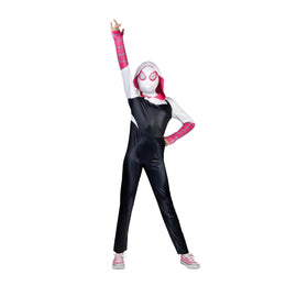 Jazwares Marvel Spider-Gwen costume (Medium) for imaginative play and authentic Spider-Verse look.