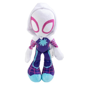 Jazwares Marvel Gwen Stacy Ghost Spider plush front view for kids' playtime.