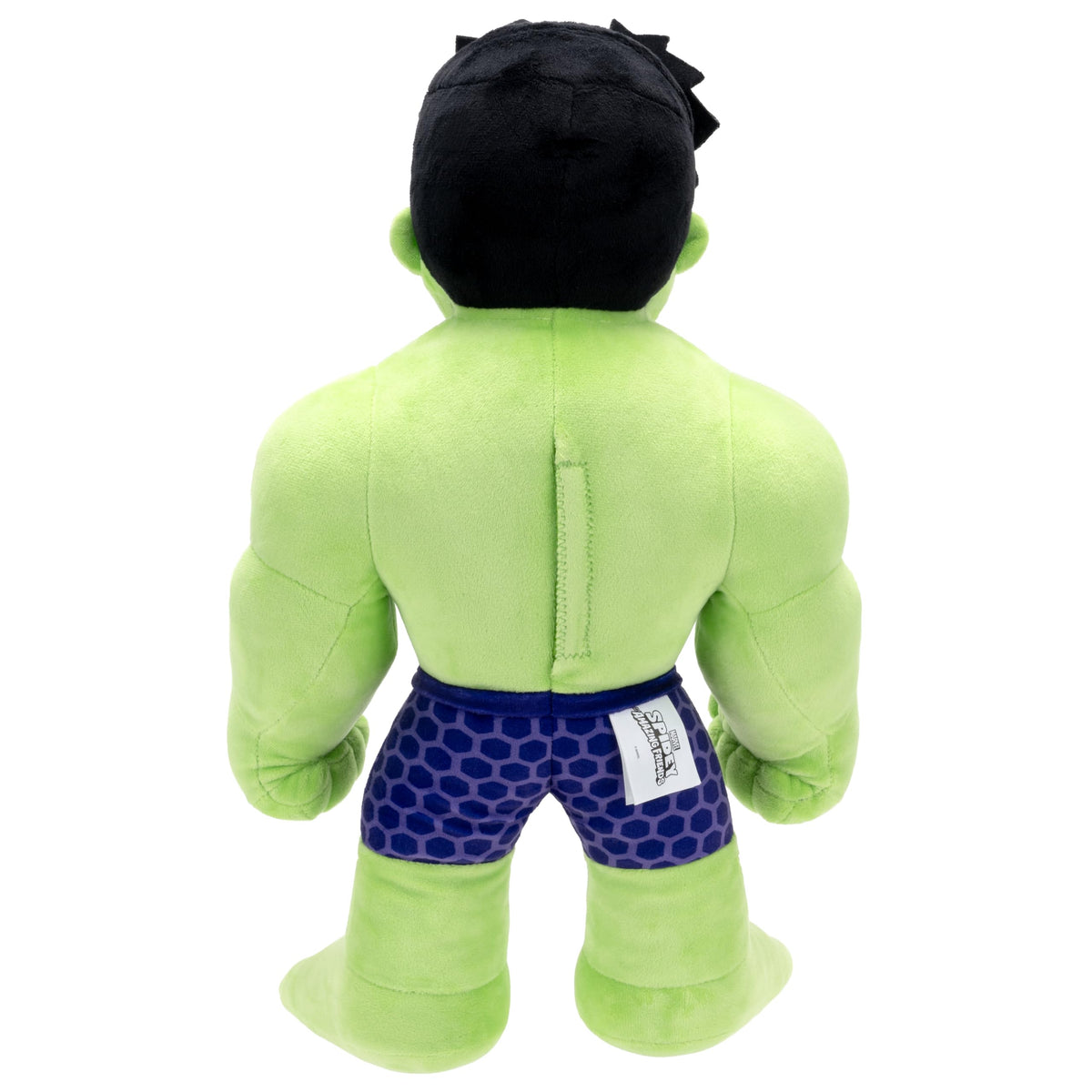 Jazwares Marvel My Friend Hulk plush soft fabric and 16-inch size for cuddly adventures.
