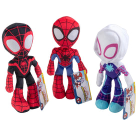 Jazwares Marvel Spidey Plush 3-Pack Spider-Man front view for imaginative play