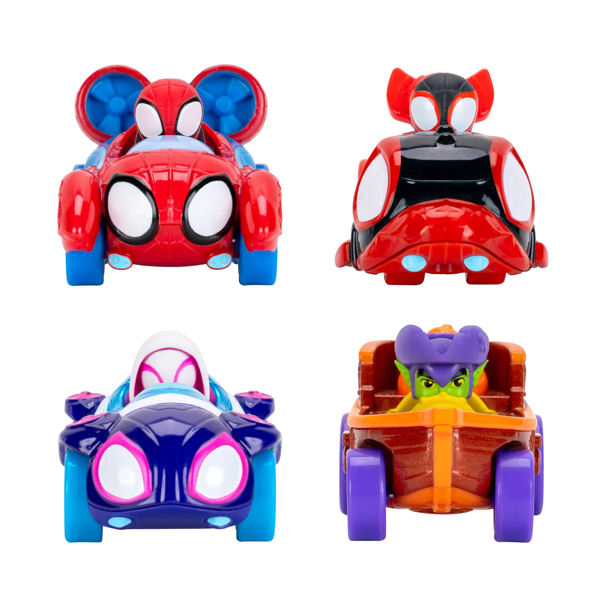 Jazwares Marvel Spidey Water-Webs 4-Pack vehicle 1 with aquatic theme for imaginative play