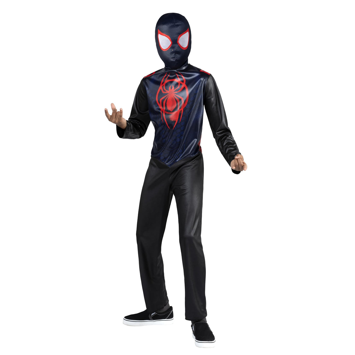 Jazwares Miles Morales fabric mask provides comfortable concealing for hours of play.
