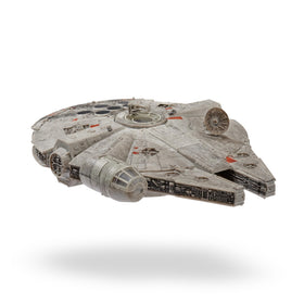 Jazwares Millennium Falcon retractable landing gear for authentic landing sequences.