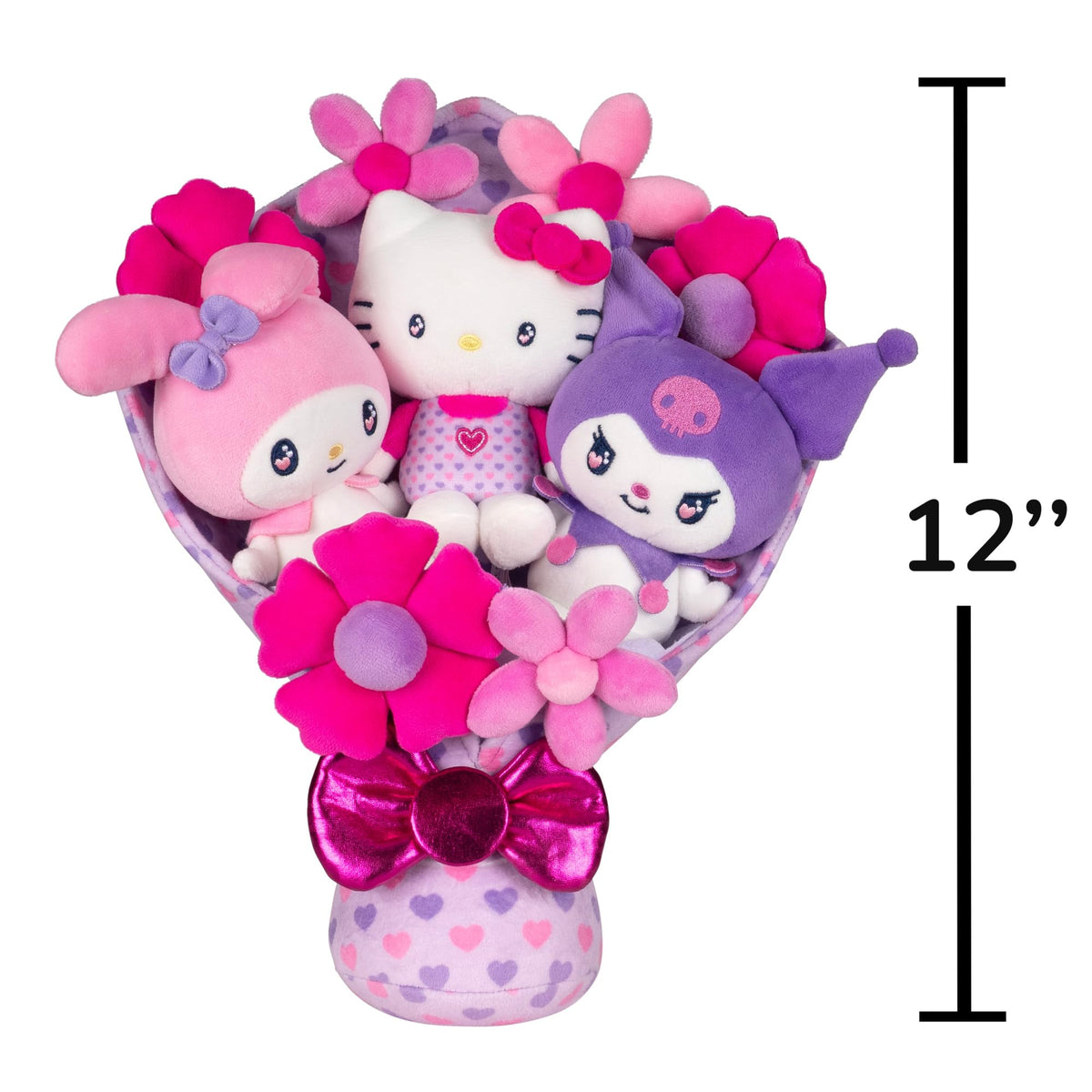 Jazwares My Melody plush close-up features charming character details for collectors.