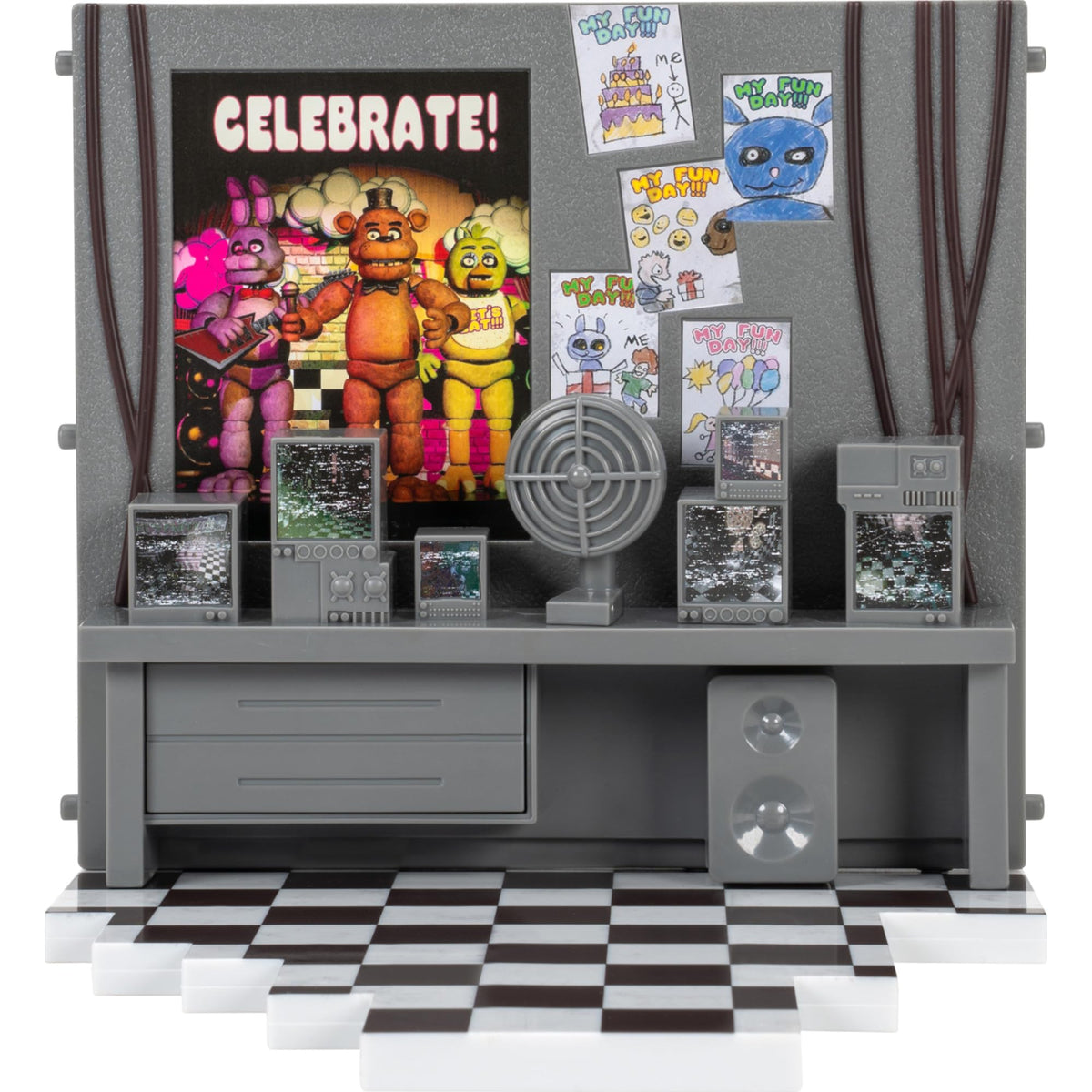 Jazwares Office Diorama Expandable lets you build a larger scene with others.