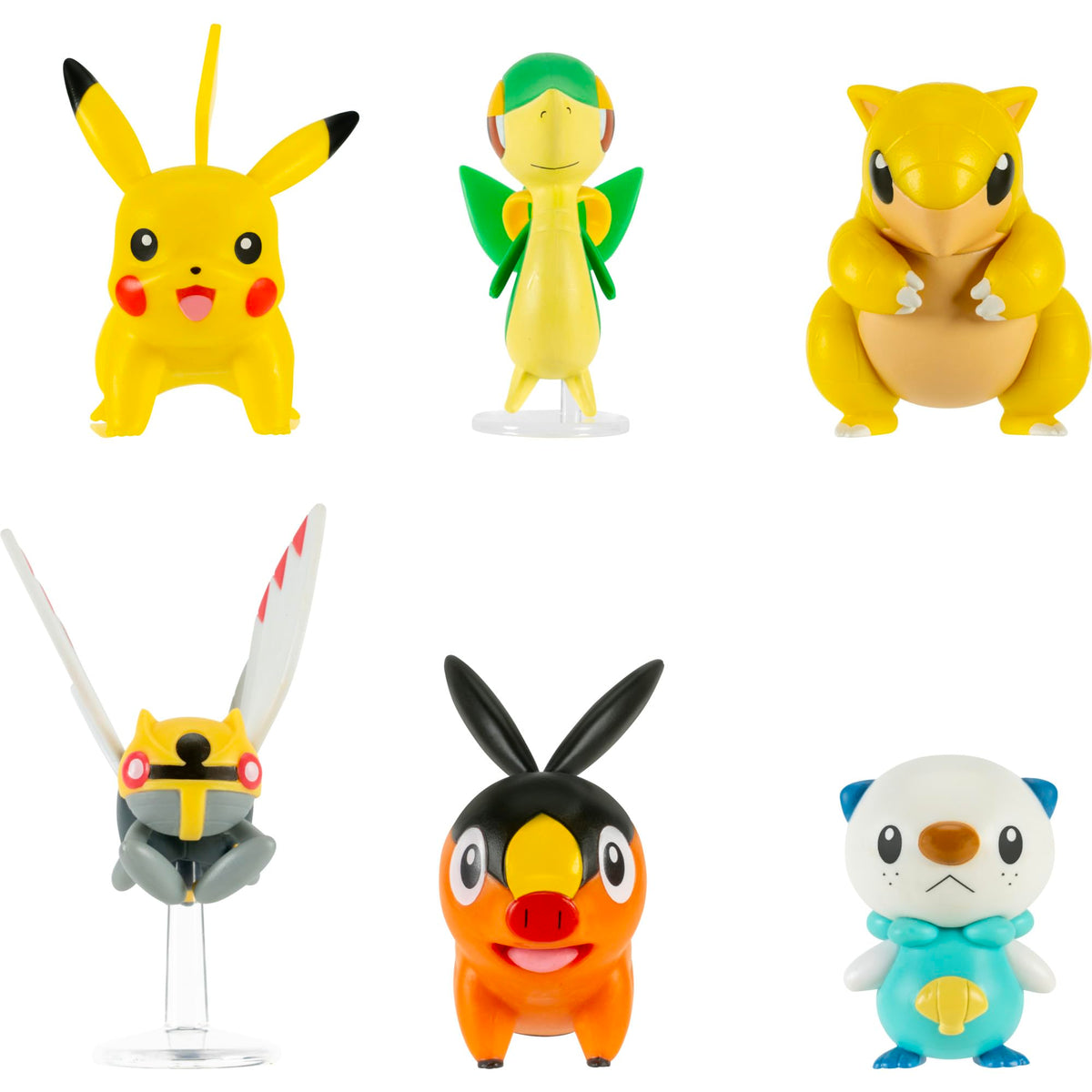 Jazwares Pokemon Battle Figure 6 Pack Snivy figure for imaginative battle play.